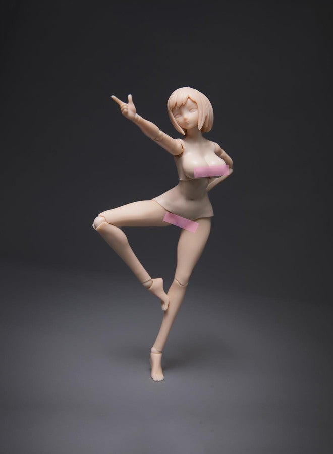 Fremego 1/12 Scale Female Body,6inch Joint Flexible Action Figure Body Plump Body Type with Head Sculpt&Stand Collection ST06A - Image 4